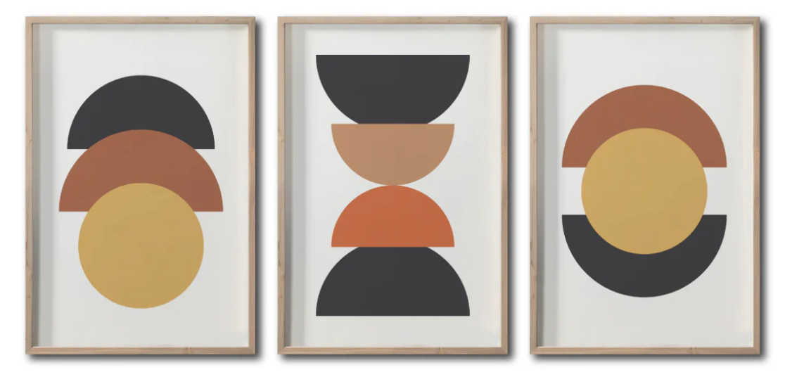 Set de 3 Cuadros Andres