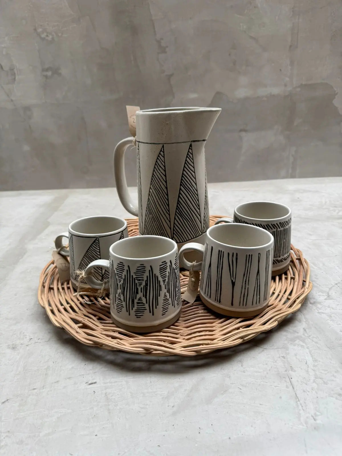 Set, Jarra y Tazas Bacalar